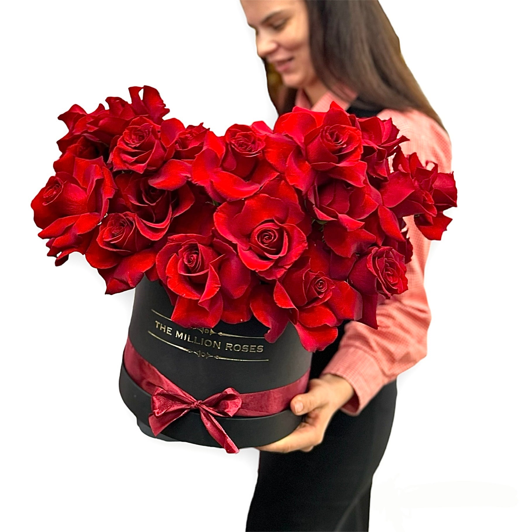 Aranjament cu trandafiri roșii - Boujole