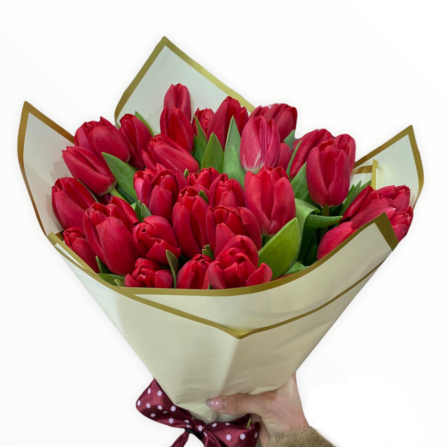 Buchet de lalele rosii