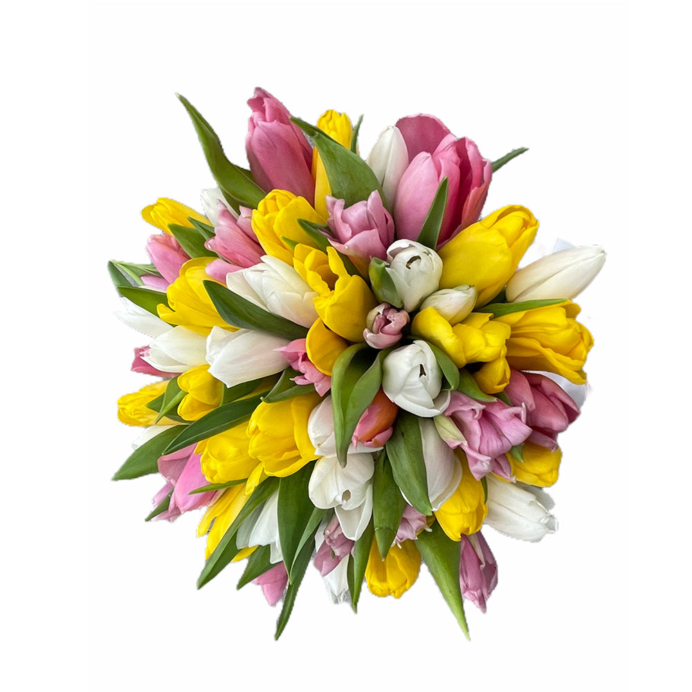 Aranjament colorat cu mixt de lalele