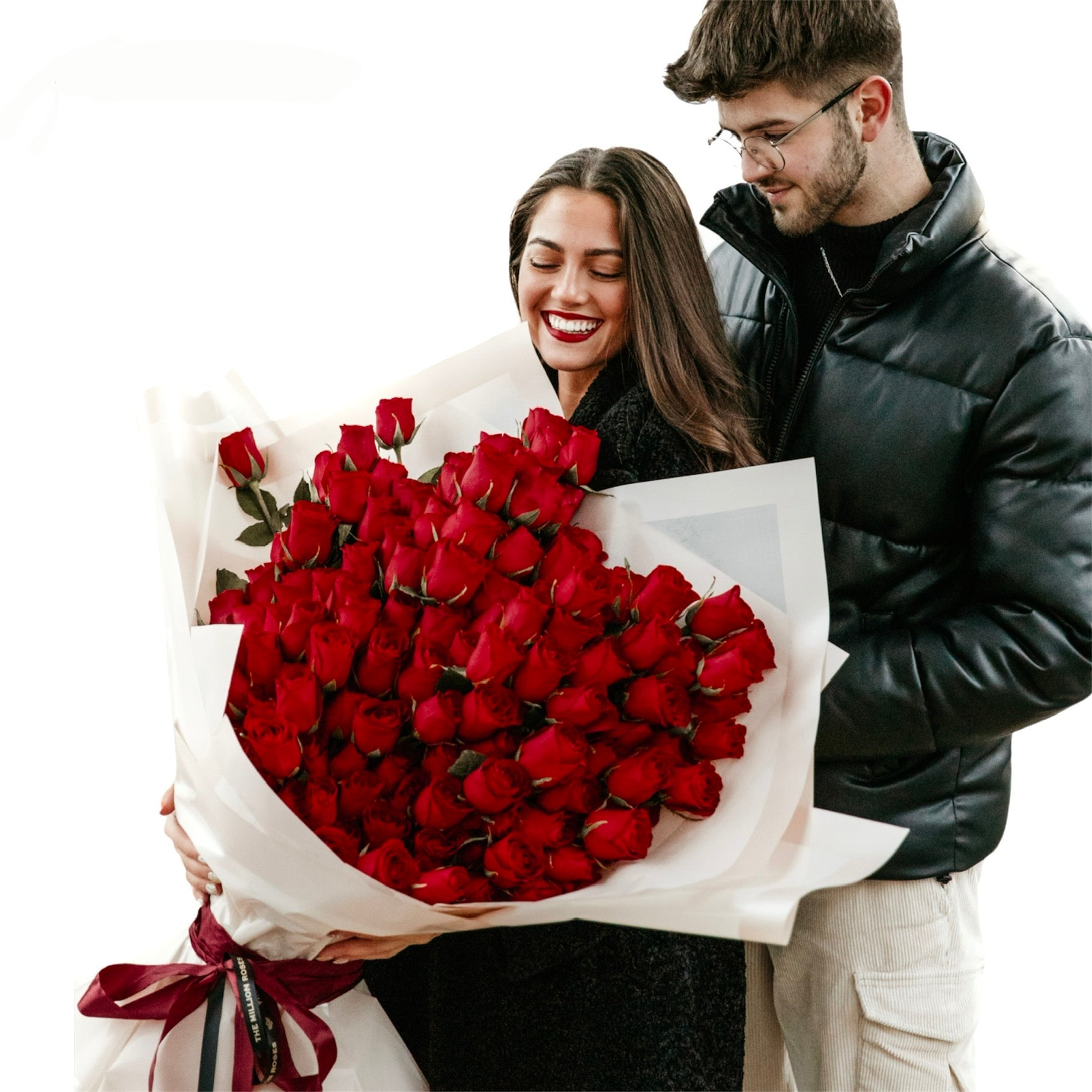 Buchet de trandafiri in forma de inima