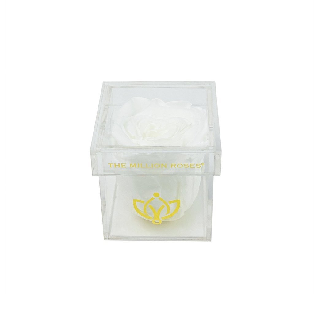 Trandafir criogenat rosu in cutie Crystal -One in a Million